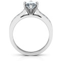 Shining in Love ring with oval centre stone and round accent stones