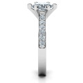 Shining in Love ring with oval centre stone and round accent stones