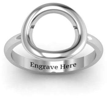 Sterling Silver Simple Circle Karma Ring Sterling Silver Simple Circle Karma Ring