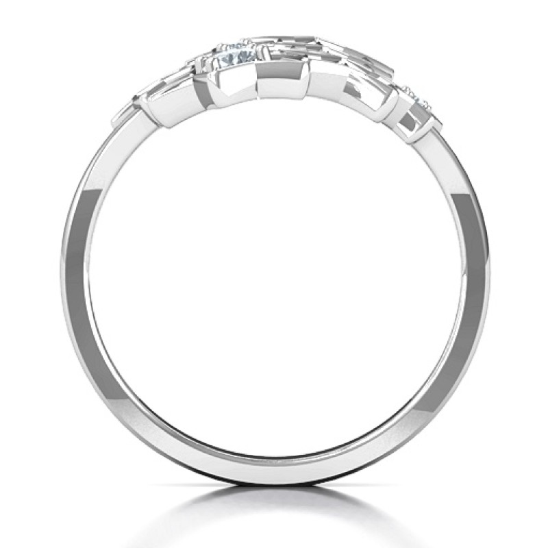 Sparkling Constellation Ring Sparkling constellation ring with a round stone cluster