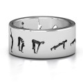 Sterling Silver Sun Salutation Pose Ring Sterling Silver Sun Salutation Pose Ring