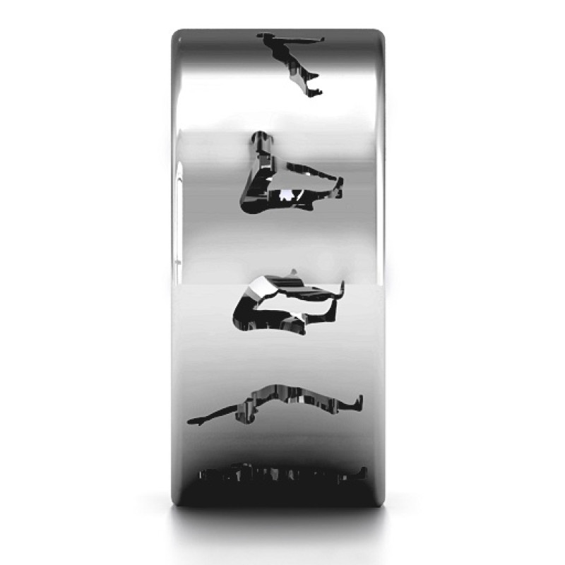 Sterling Silver Sun Salutation Pose Ring Sterling Silver Sun Salutation Pose Ring