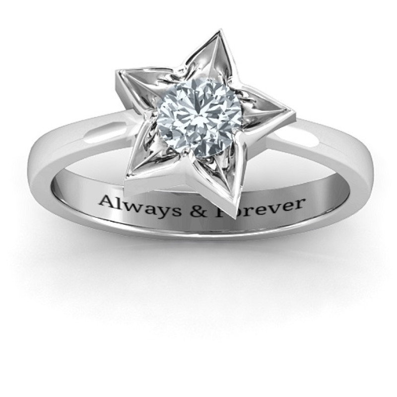 Sterling Silver Superstar Ring - View 2 Star-shaped Superstar Ring product view