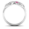 Sweet 16 Birthstone Infinity Ring Sweet 16 birthstone infinity ring product view