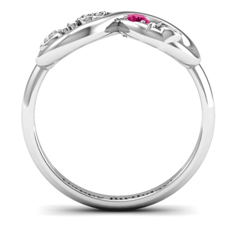 Sweet 16 Birthstone Infinity Ring Sweet 16 birthstone infinity ring product view