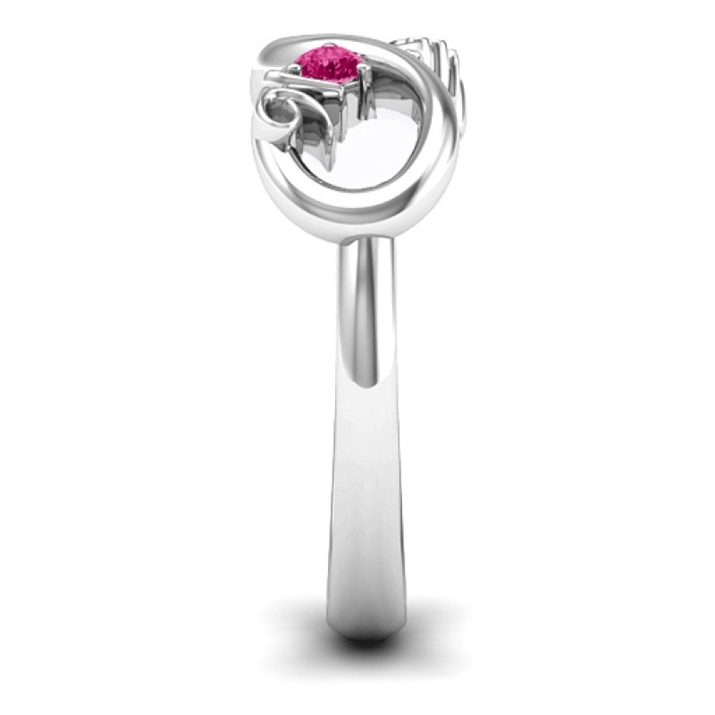 Sweet 16 Birthstone Infinity Ring Sweet 16 birthstone infinity ring product view