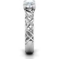 Tangled in Love Ring Band Basket-weave-inspired band on the Tangled in Love ring