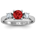 Three Stone Eternity Ring Three-stone eternity ring product image