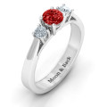 Three Stone Eternity Ring Three-stone eternity ring product image