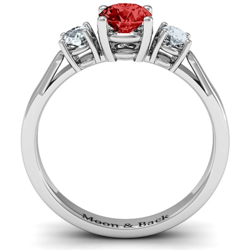 Three Stone Eternity Ring Three-stone eternity ring product image