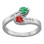 Sterling Silver Trail Hearts Ring
