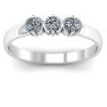 Trinity Ring with Three Round Stones Trinity ring with three round stones