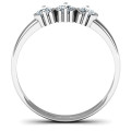 Trinity Ring with Three Round Stones Trinity ring with three round stones