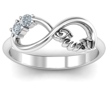 Sterling Silver Trust Infinity Ring Sterling Silver Trust Infinity Ring
