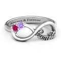 Two Stone Promise Infinity Ring Two Stone Promise Infinity Ring product image