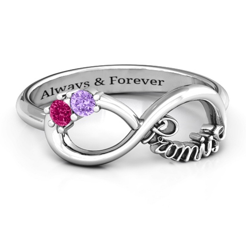 Two Stone Promise Infinity Ring Two Stone Promise Infinity Ring product image