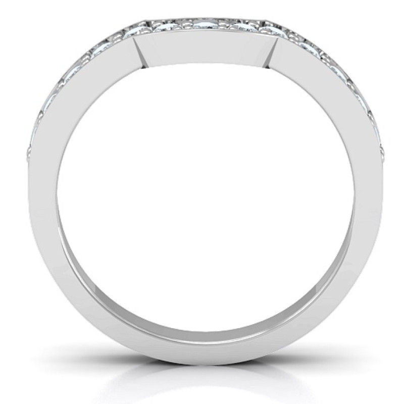 U-Shape Shadow Ring Side View Side view of the U-shape shadow ring
