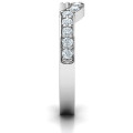 U-Shape Shadow Ring Setting Detail U-shape shadow ring channel setting detail