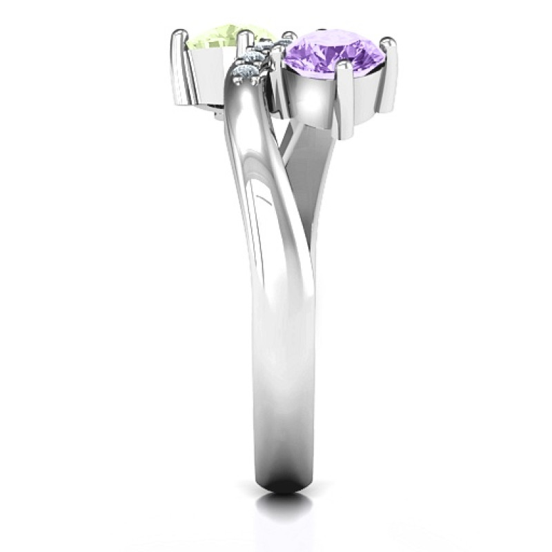 Storybook Romance Two Stone Ring product view