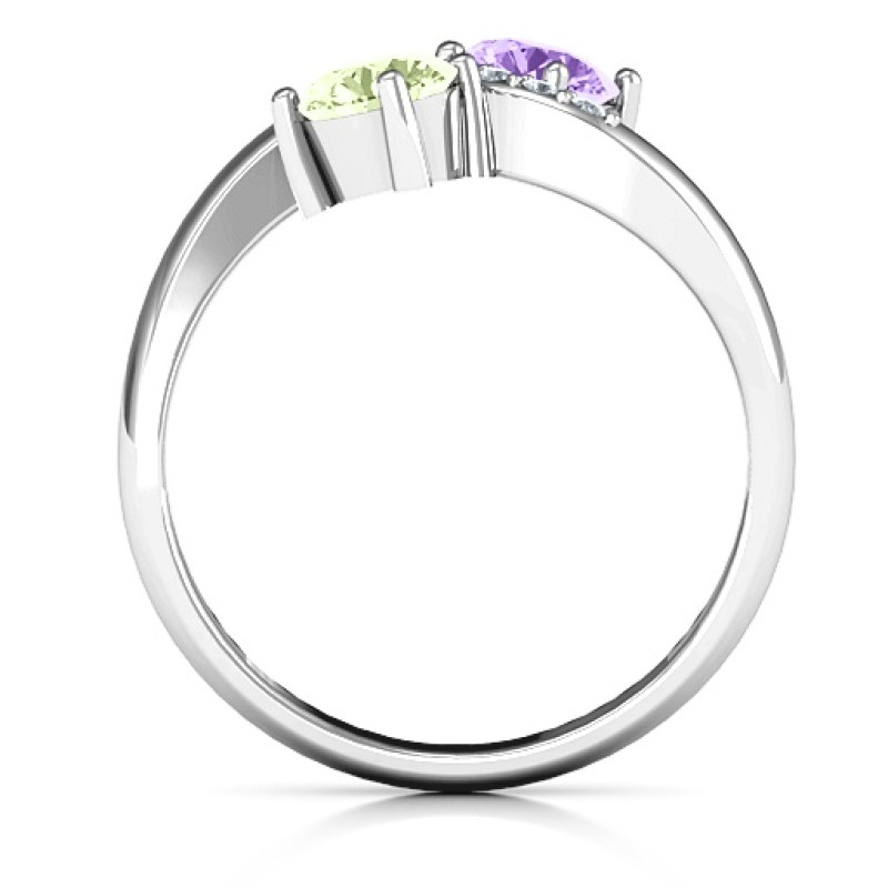 Storybook Romance Two Stone Ring product view