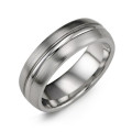 Sturdy Cobalt Ring Sturdy cobalt ring with brushed finish and polished centre band