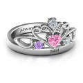 Tale of True Love Tiara Ring Tale of True Love Tiara Ring with heart-cut centre stone