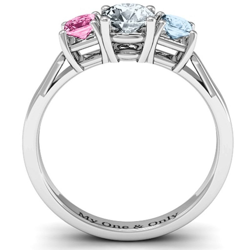 Three Stone Eternity Ring Three Stone Eternity ring product view