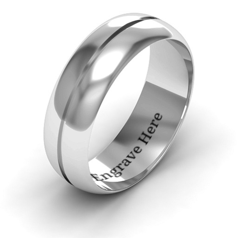 Titus Grooved Men's Ring product view