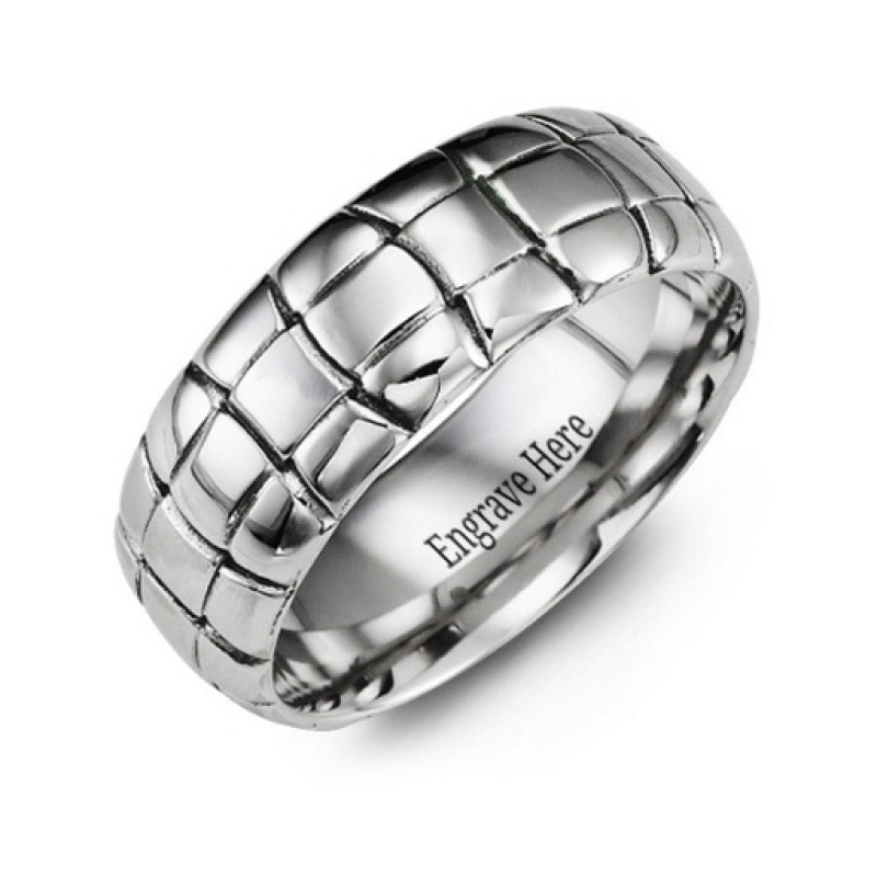 Tortoise Shell Cobalt Ring Tortoise shell pattern cobalt wedding ring