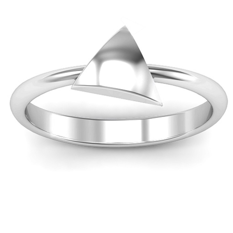 Triangle Pebble Geometric Ring Triangle Pebble Geometric Ring product view