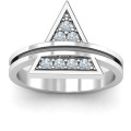 Triangle of Glam Geometric Ring View Triangle of Glam geometric ring product view