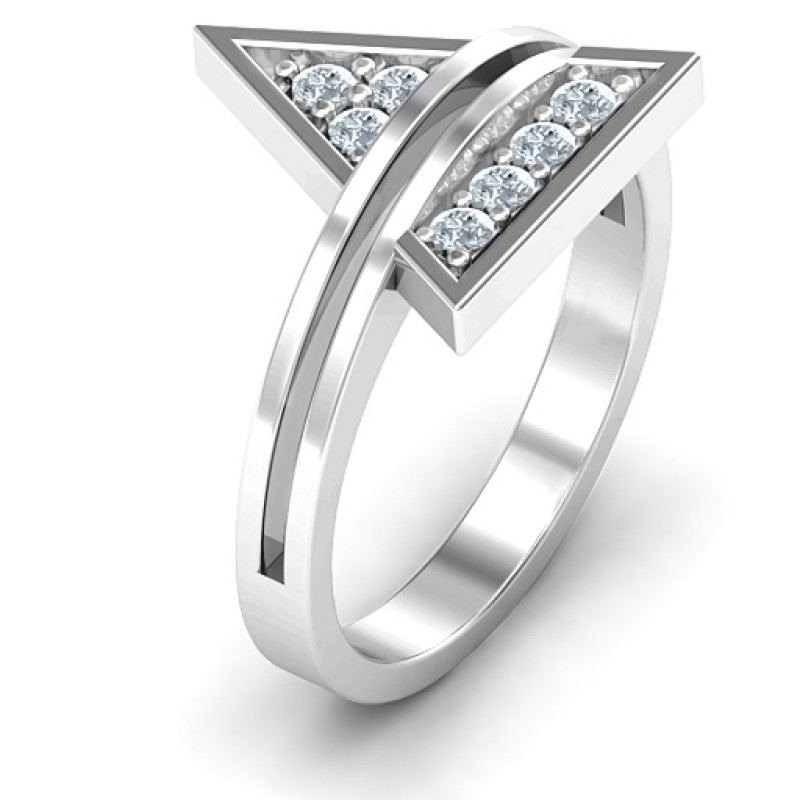 Triangle of Glam Geometric Ring View Triangle of Glam geometric ring product view