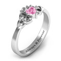 Trinity Knot Heart Crown Ring Trinity Knot Heart Crown Ring product image