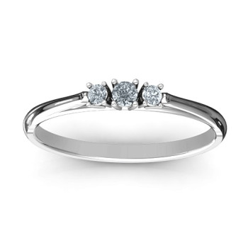 Trinity Ring on Classic Band Trinity Ring on Classic Band