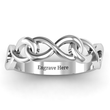 Triple Entwined Infinity Ring Triple Entwined Infinity Ring