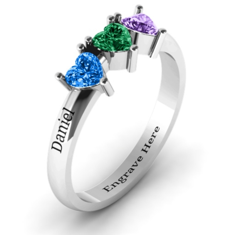 Triple Heart Stone Ring Triple Heart Stone Ring product image