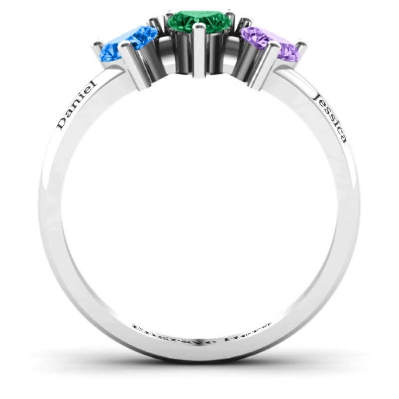 Triple Heart Stone Ring Triple Heart Stone Ring product image
