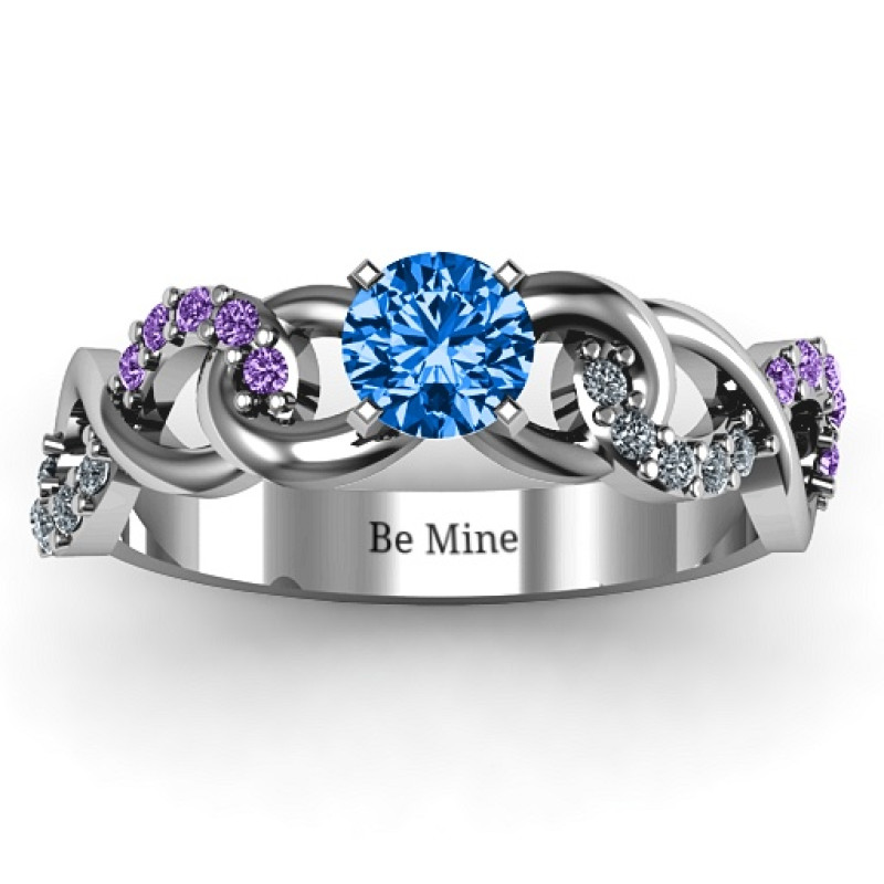 Triple Infinity with Accents Ring Triple Infinity with Accents Ring product image