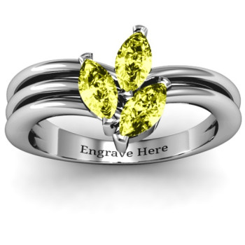 Triple Marquise Collage Ring Triple Marquise Collage Ring