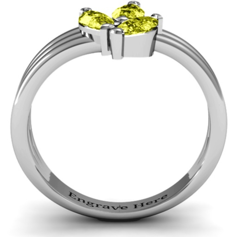 Triple Marquise Collage Ring - View 4 Triple Marquise Collage Ring product view