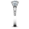 Triple Oval Stone Engagement Ring Triple oval stone engagement ring design view