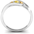 Triple Stone Swirl Ring Triple Stone Swirl Ring product view