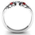 Twin Hearts with Centre Bezel Ring Twin Hearts with Centre Bezel Ring product image