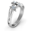 Twinkling Starlight Ring Twinkling Starlight Ring with three round stone settings