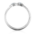 Twinkling Starlight Ring Twinkling Starlight Ring with three round stone settings