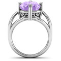Twisted Shank Emerald Cut Filigree Ring Twisted shank emerald-cut stone filigree ring product image