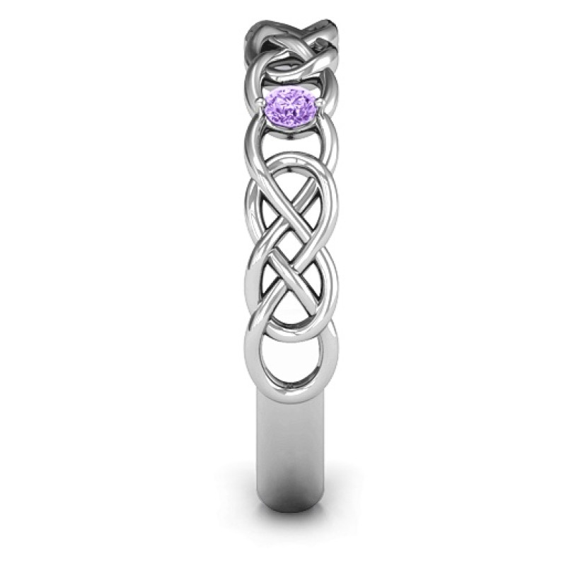 Two-Stone Interwoven Infinity Ring Two-Stone Interwoven Infinity Ring product view