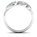 USA Infinity Ring USA Infinity Ring with three round stones