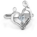 Unbreakable Bond Heart Ring Unbreakable Bond Heart Ring with heart-cut centre stone