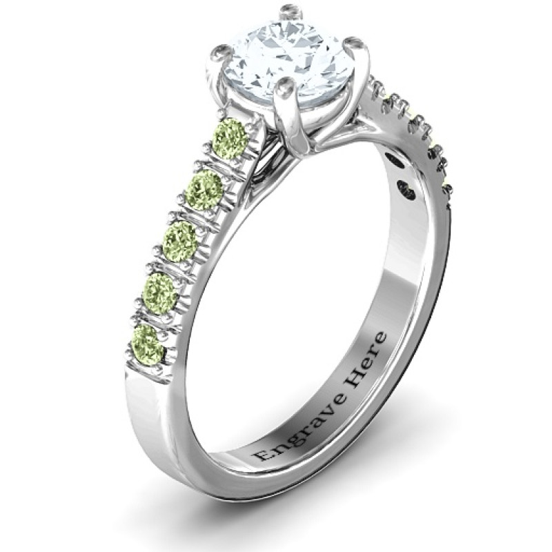 Vintage Diana Ring Vintage Diana Ring product image with round centre stone and side stones